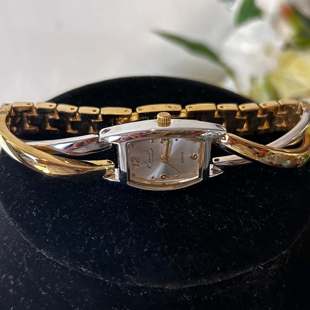 Vintage Kim Rogers Silver & Gold Analog Watch